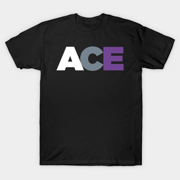 ACE - Asexual Pride Flag Colors T-Shirt by MeatMan